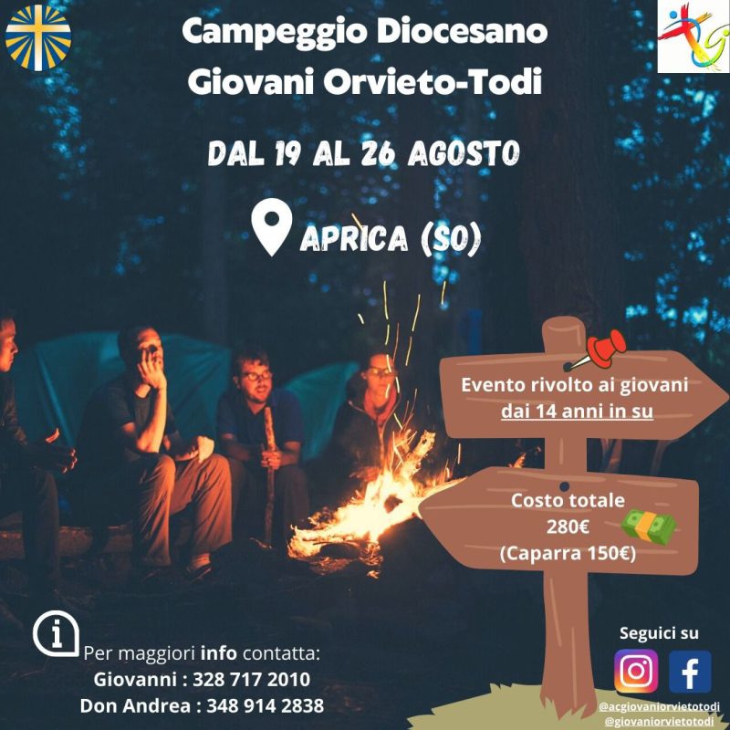 locandina del campeggio giovanissimi